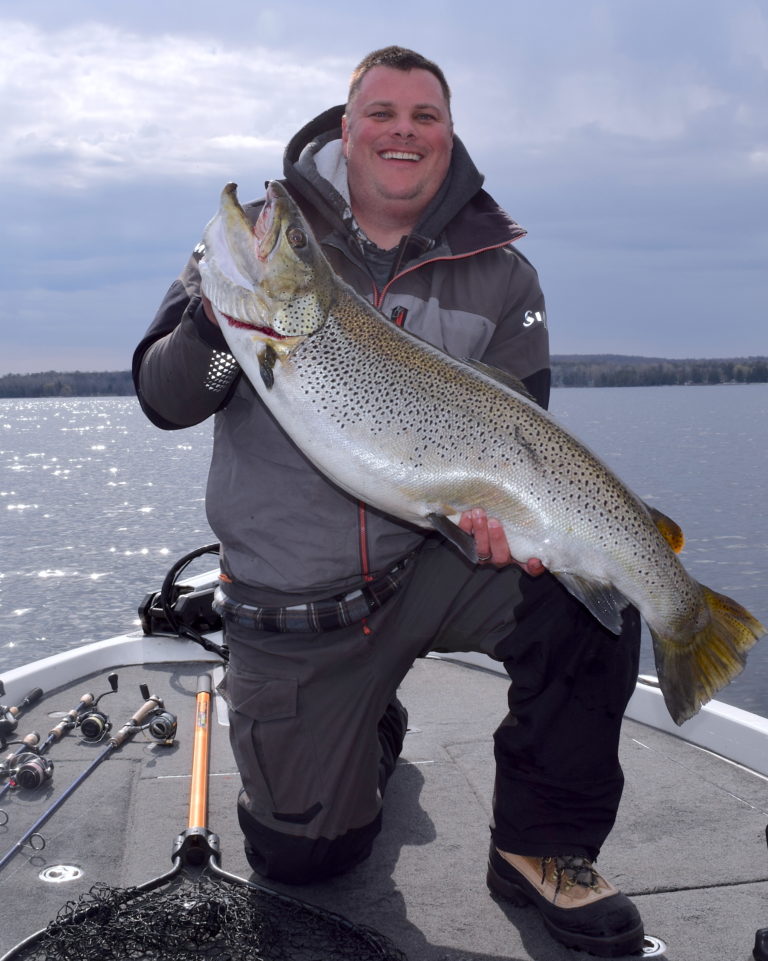 World Record Brown Trout Caught in Sturgeon Bay Jimmy D's River Bugs